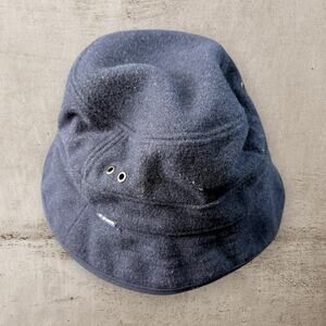 G Star Originals RAW Denim Bucket Hat Navy Blue Wool OSFA Mesh Lined Y2K